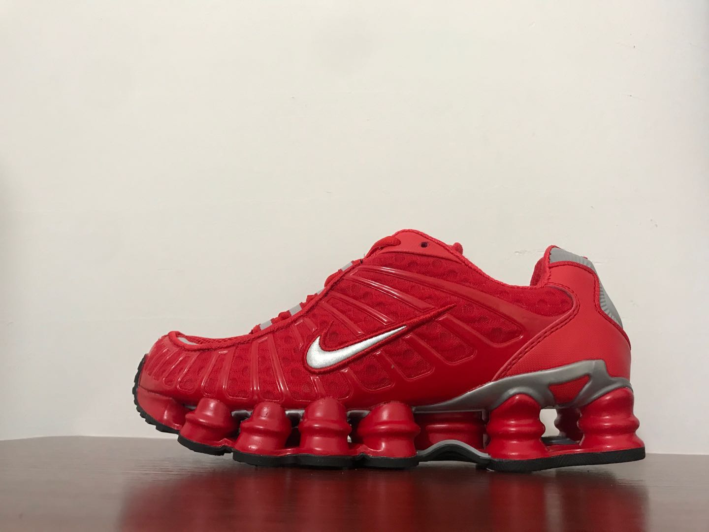 2020 Nike Shox 13 Red Grey